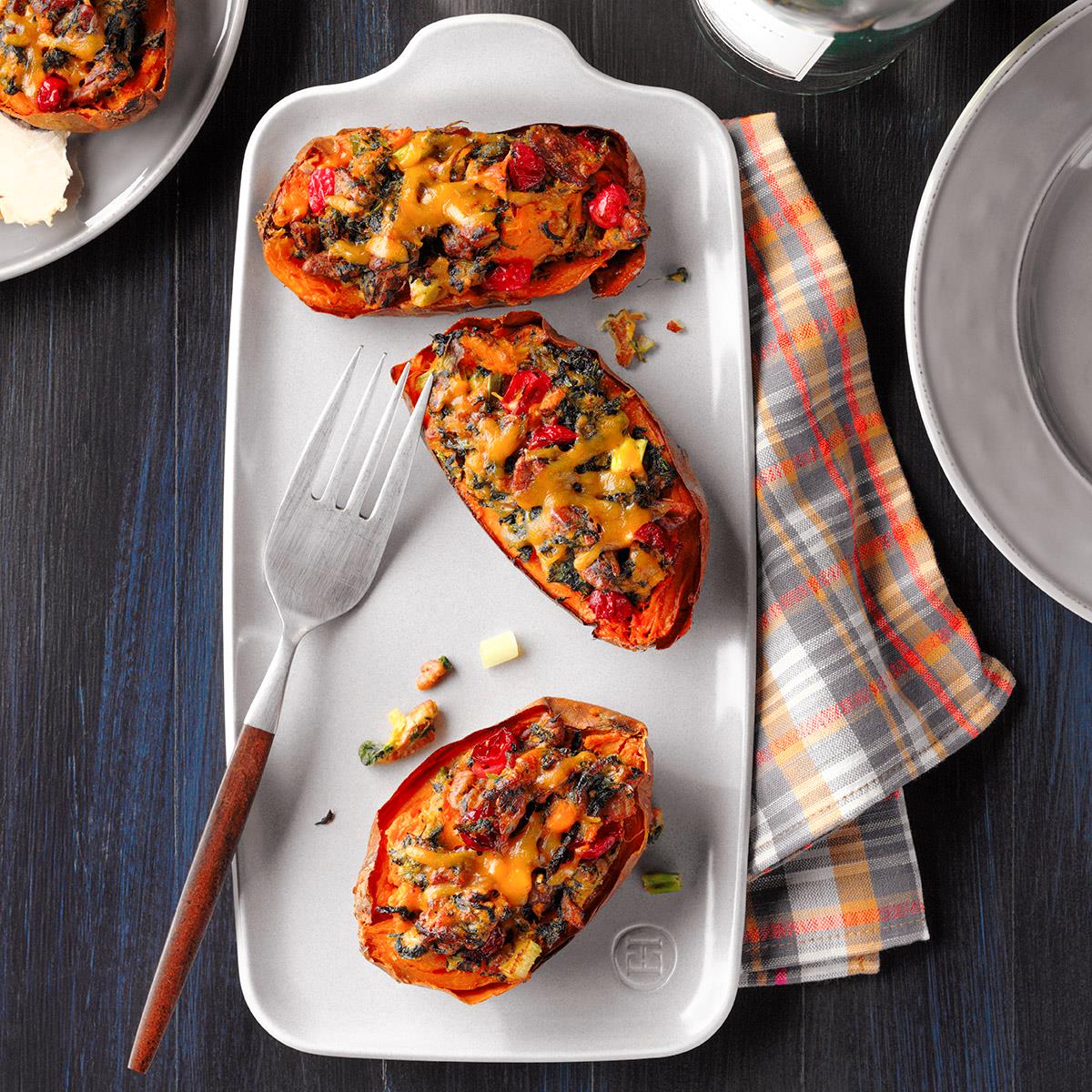 Air-Fryer Stuffed Sweet Potatoes-image