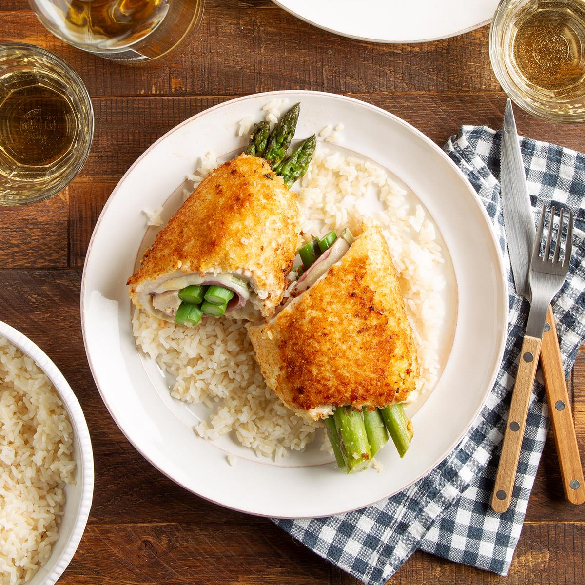 image of Asparagus-Stuffed Chicken Breast recipe by Taste of Home