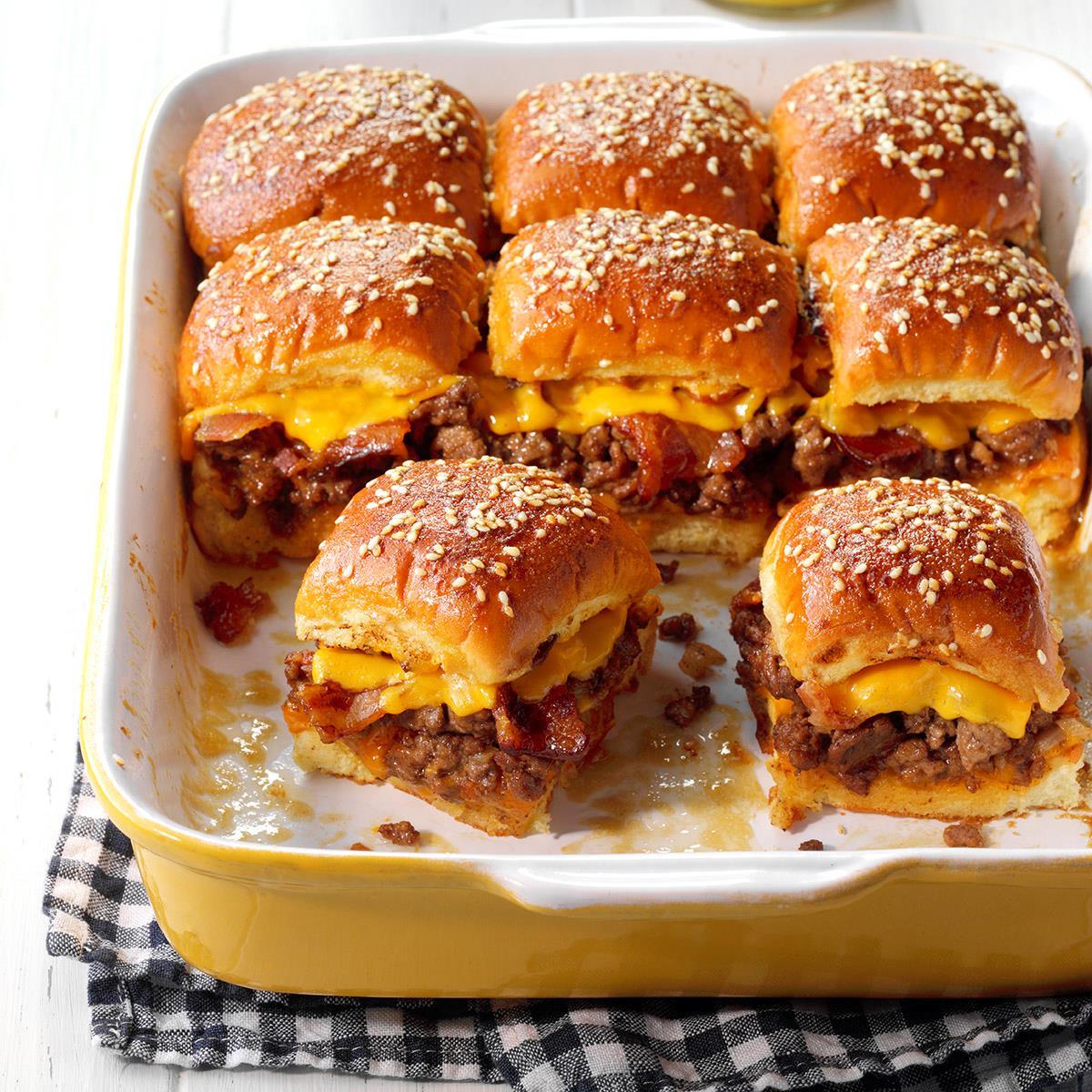 Bacon Cheeseburger Slider Bake Recipe: How to Make It | Taste of Home
