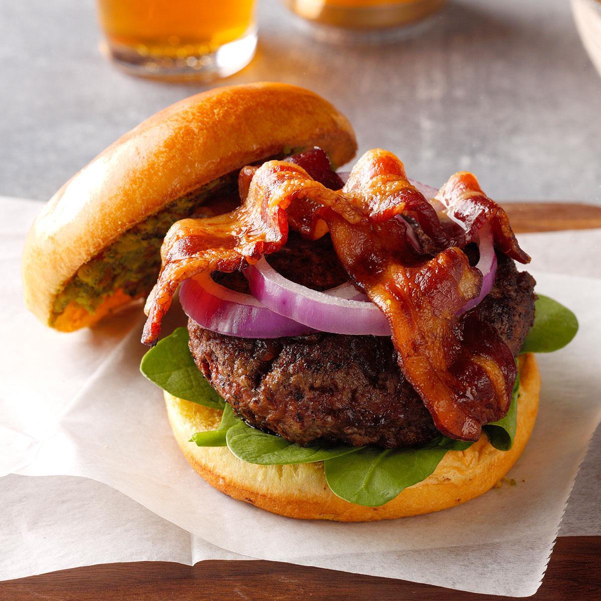 Bacon and Date Goat Cheese Burgers image