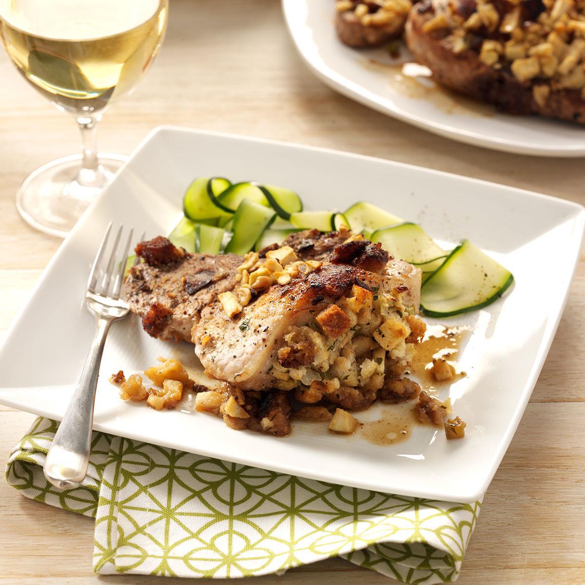 Baked Pork Chops with Apple Stuffing image