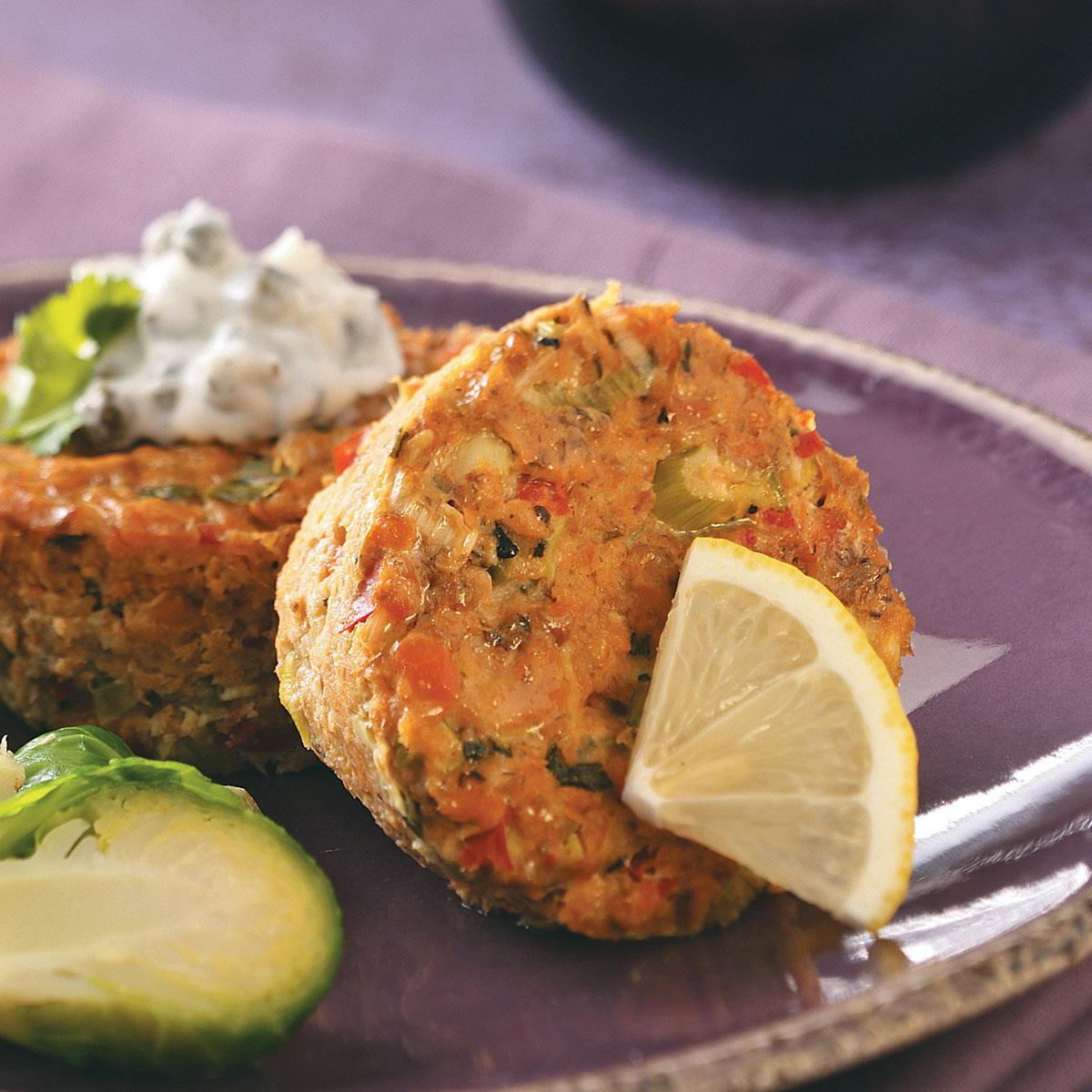 Baked Salmon Cakes Recipe How To Make It Taste Of Home