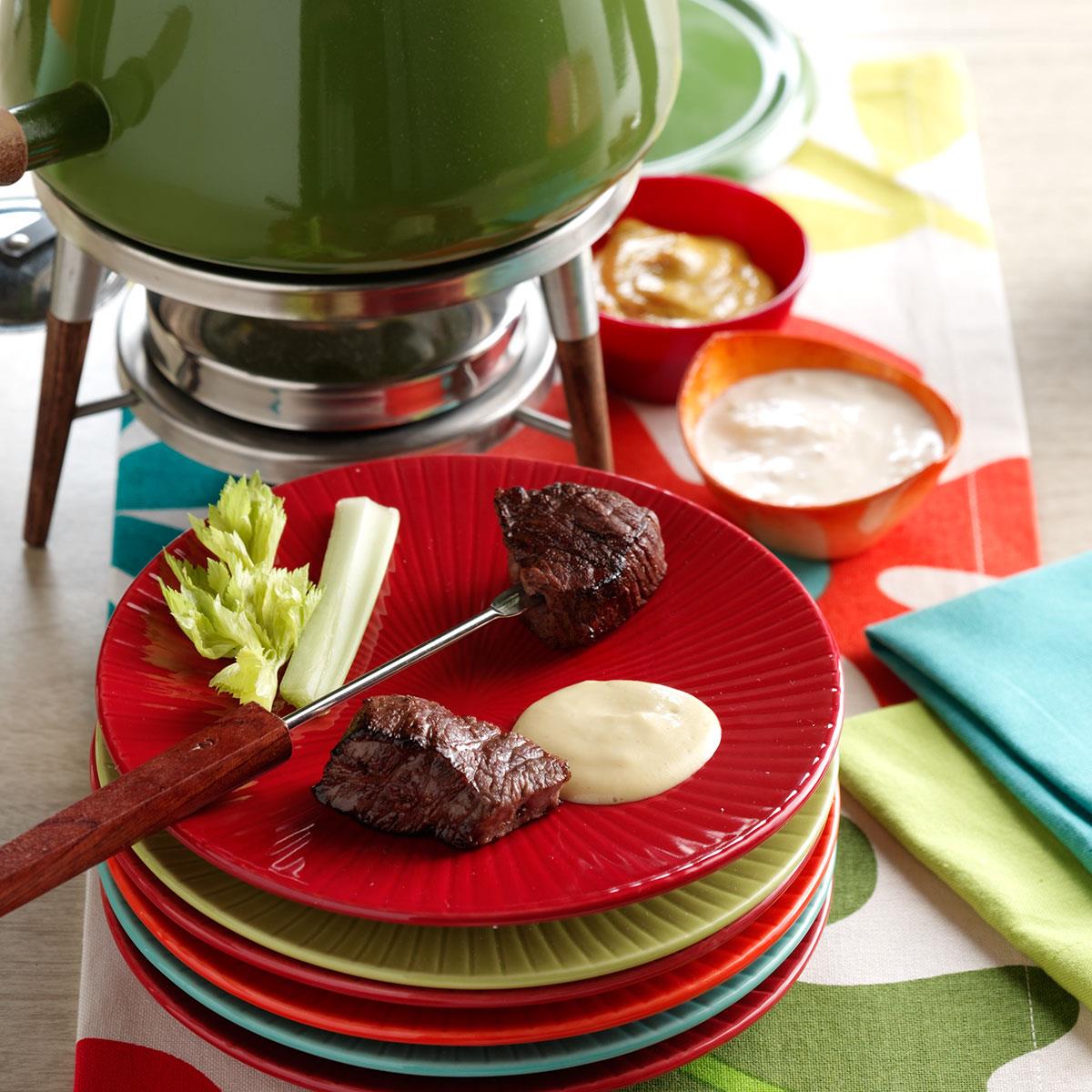 Beef Fondue with Sauces image