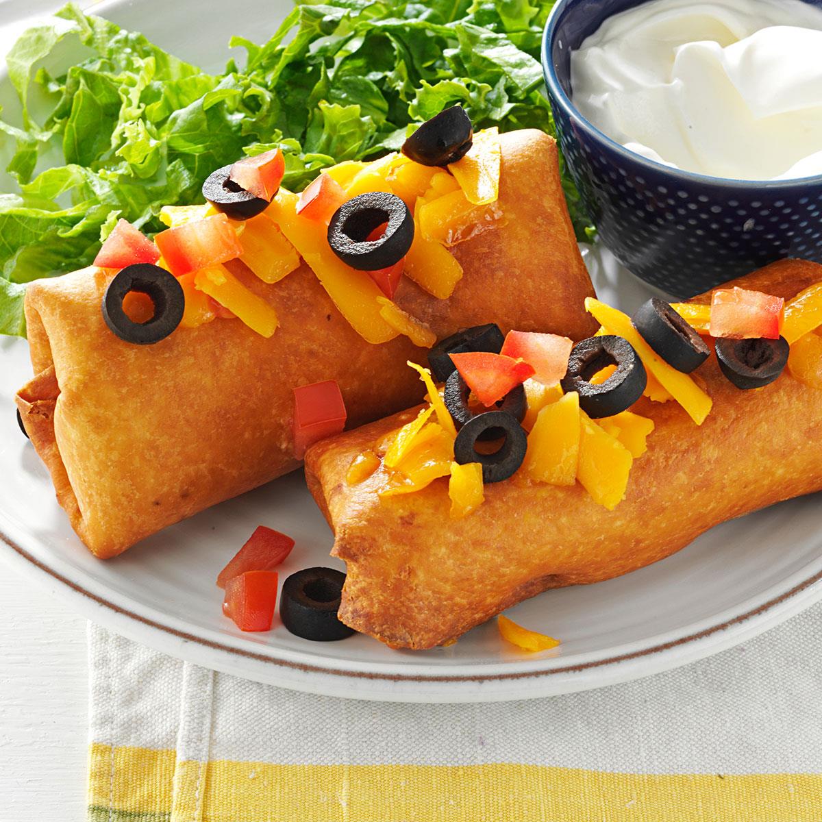 Beef and Bean Chimichangas image