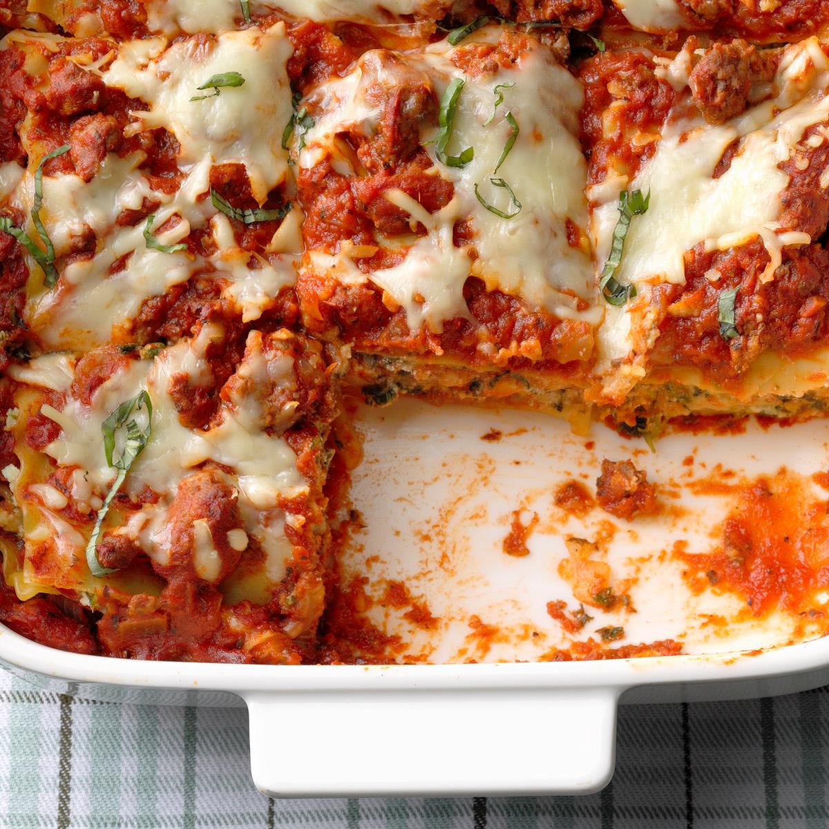 Beef and Spinach Lasagna image