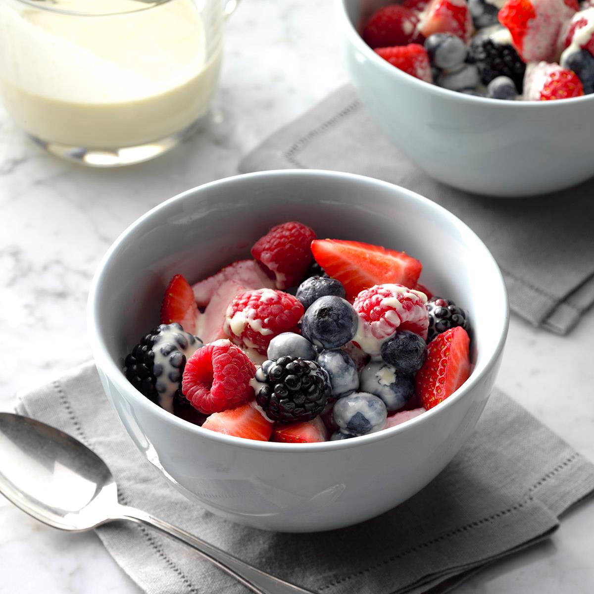 Berries with Vanilla Custard-image