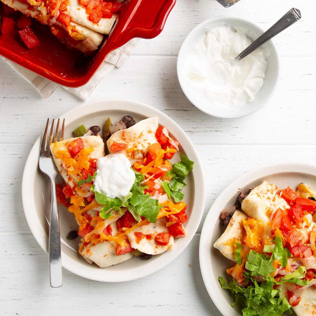 Black Bean and Cheese Enchiladas-image