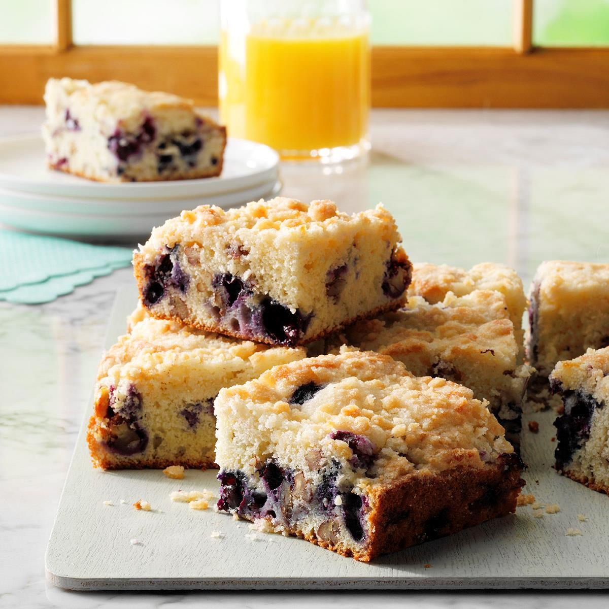 Blueberry Sour Cream Coffee Cake Taste Of Home - Blueberries And Cream ...