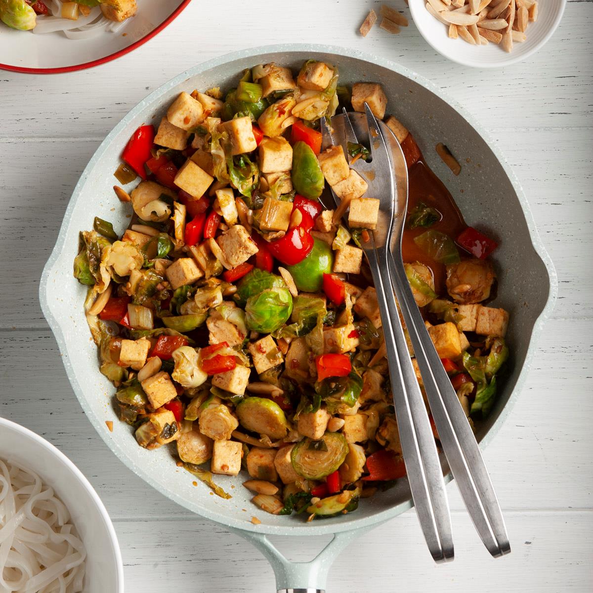 Tofu Stir-Fry with Brussels Sprouts image
