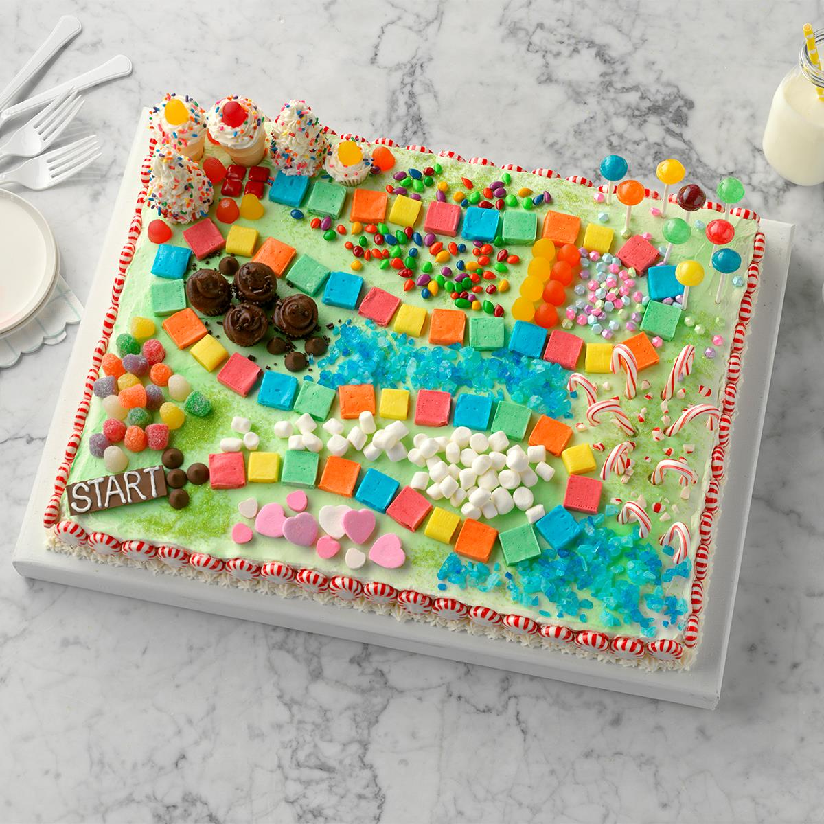 candy land board cake