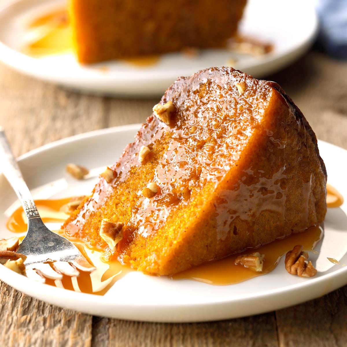Caramel Pecan Pumpkin Cake Recipe: How to Make It | Taste of Home