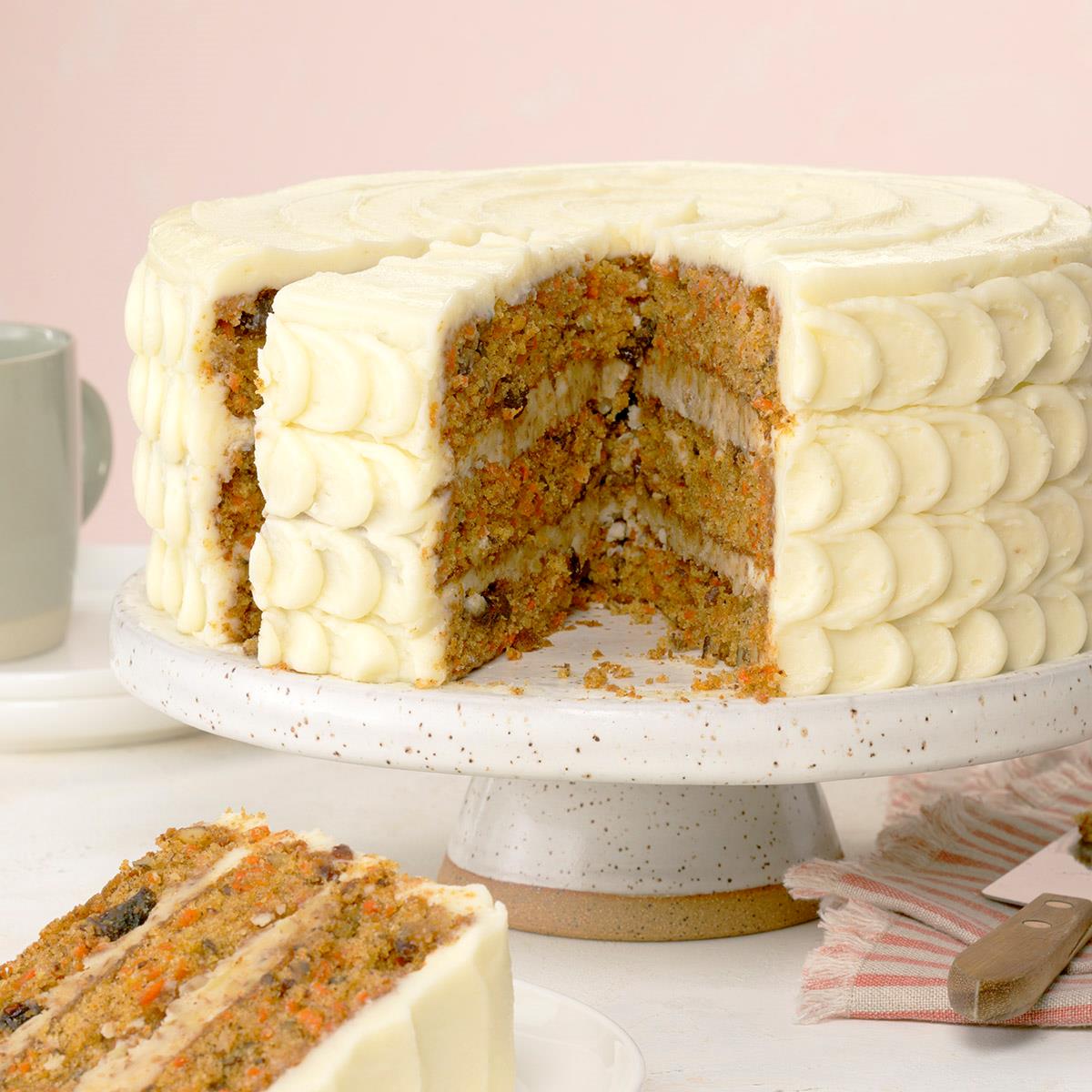 Carrot Layer Cake Recipe How To Make It Taste Of Home
