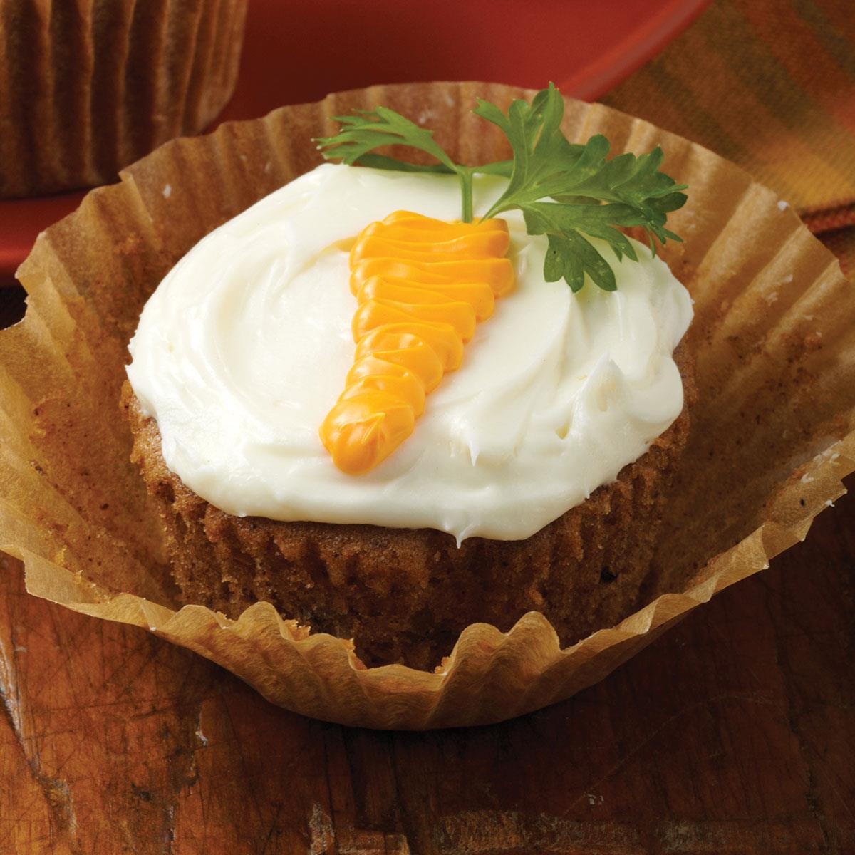 Carrot-Topped Cupcakes image