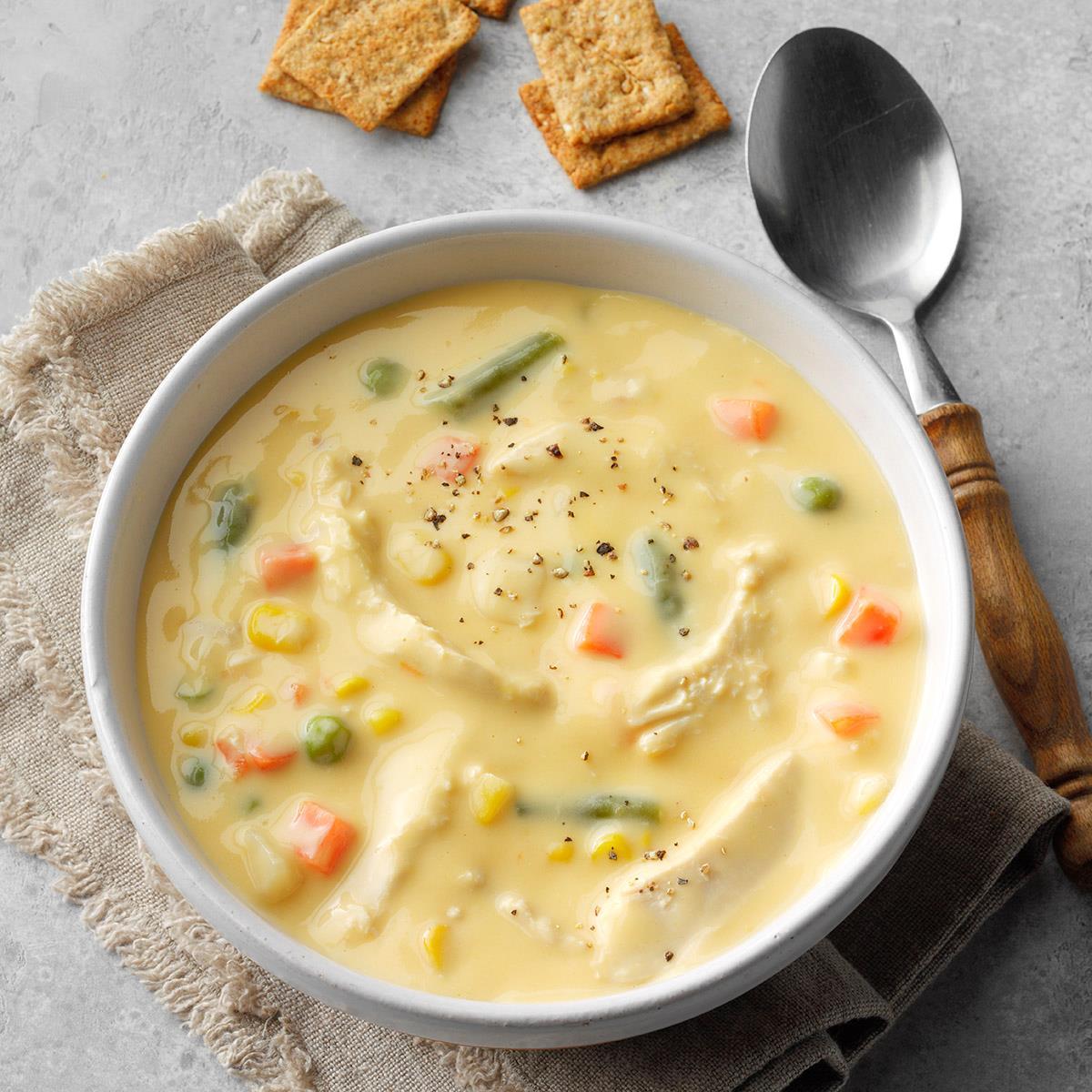 Cheese Chicken Soup Recipe How To Make It Taste Of Home