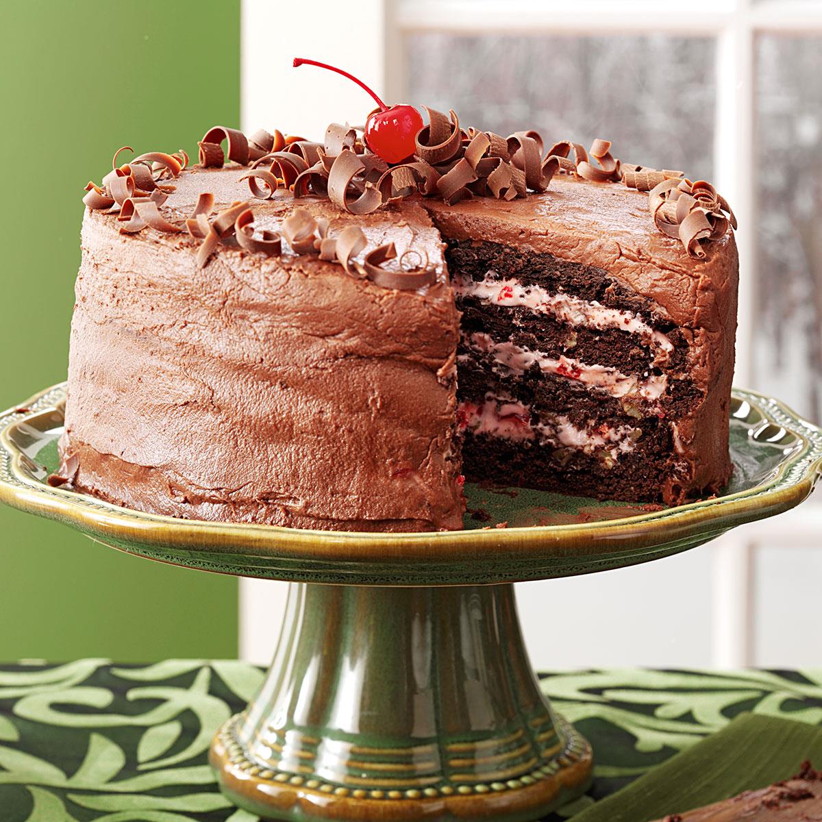 Cherry Chocolate Layer Cake Recipe: How to Make It