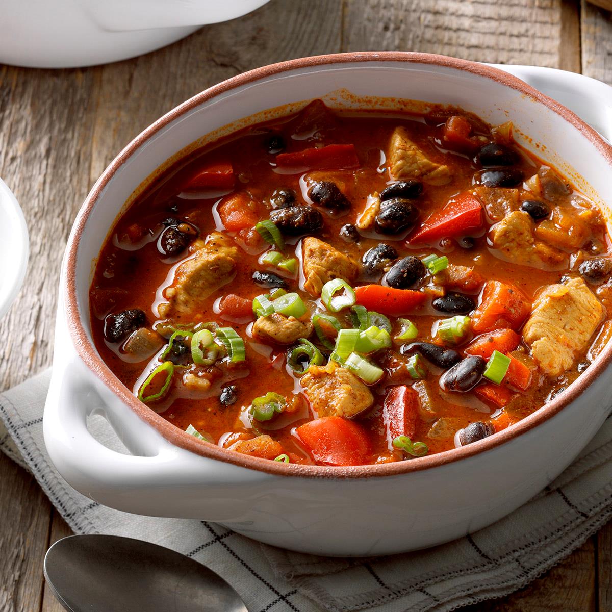 Chicken Chili With Black Beans Recipe How To Make It Taste Of Home