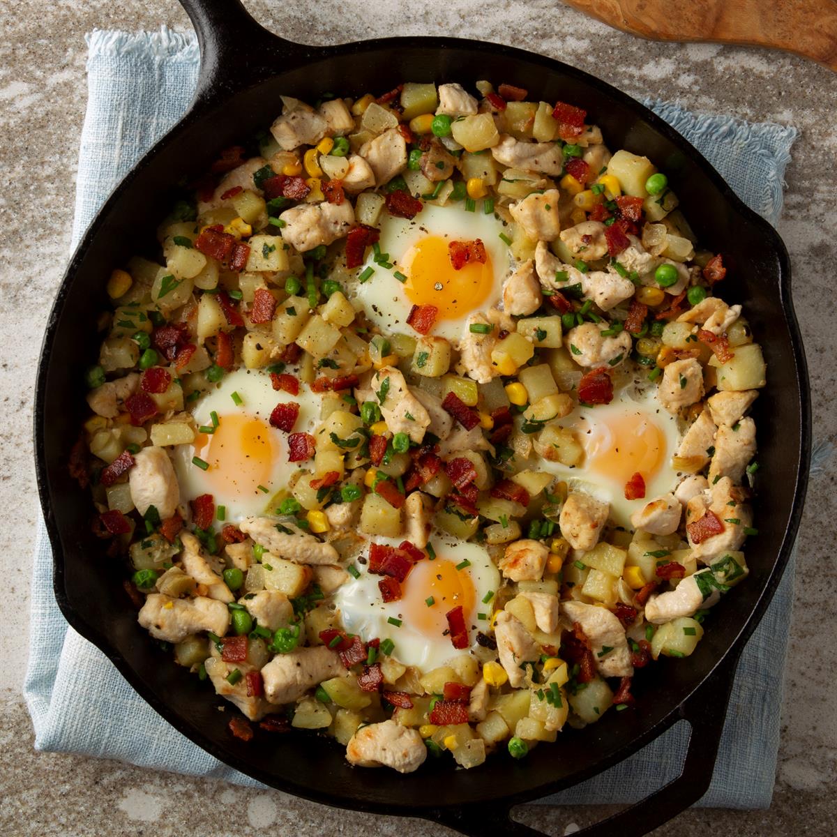 Chicken And Egg Hash Recipe How To Make It Taste Of Home