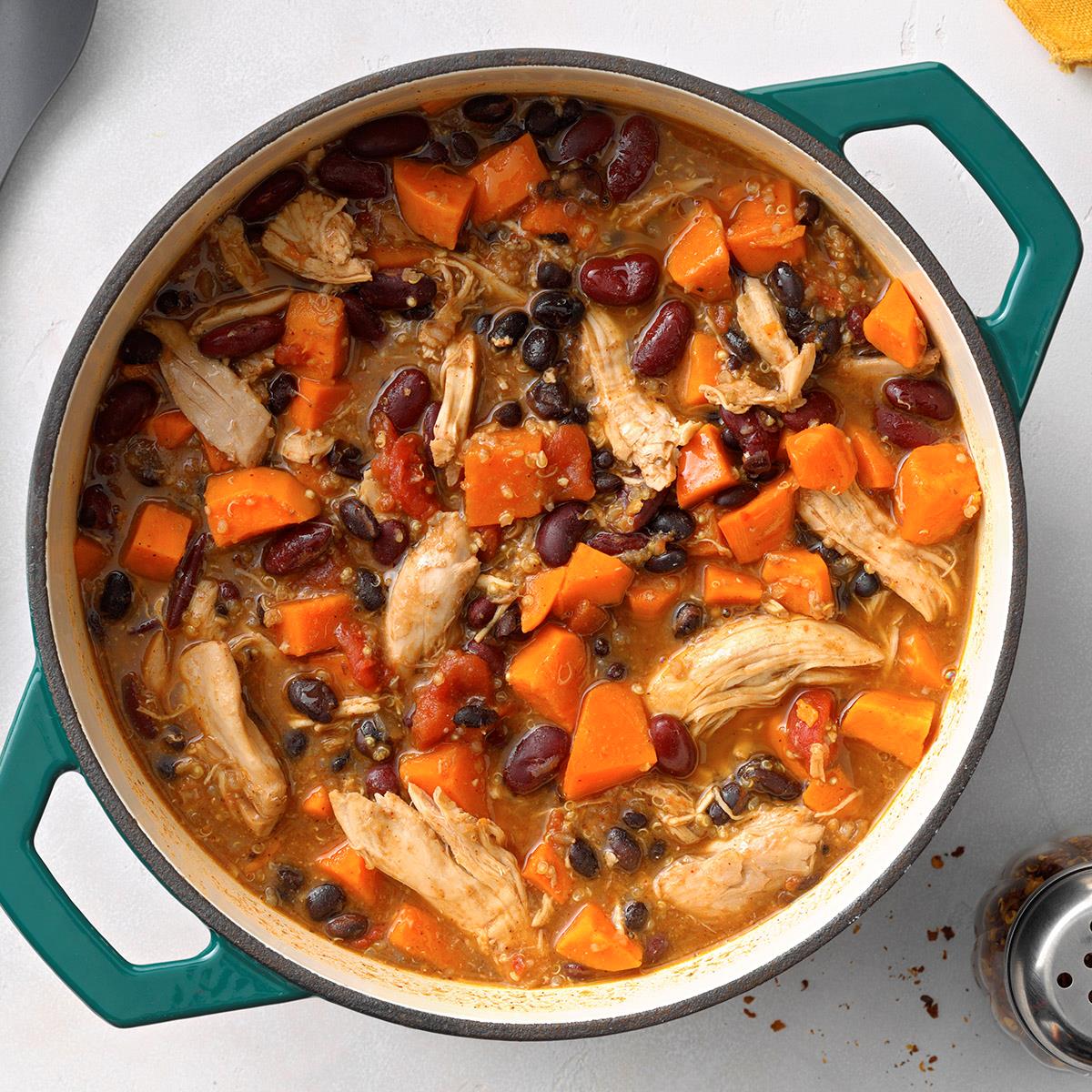 Chicken And Sweet Potato Chili Recipe How To Make It Taste Of Home