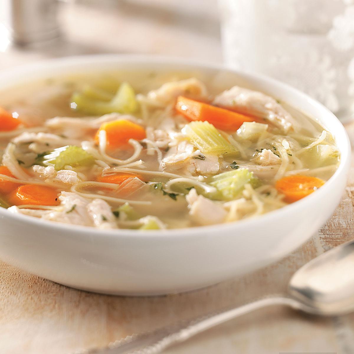 Chicken and Vegetable Noodle Soup image