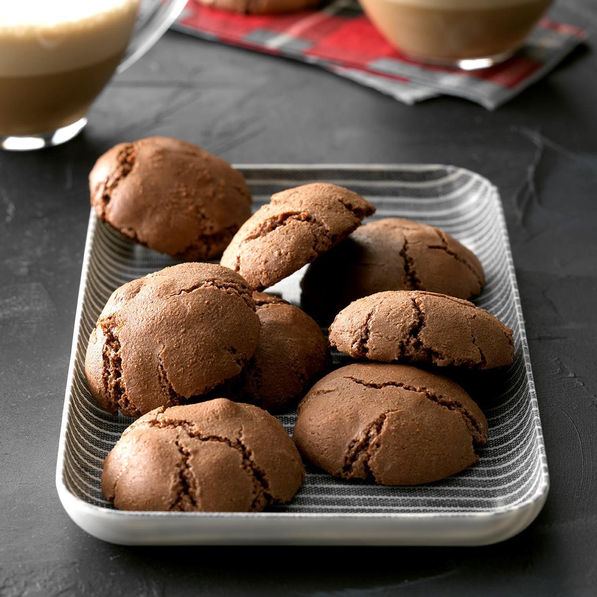 chocolate almond paste cookies