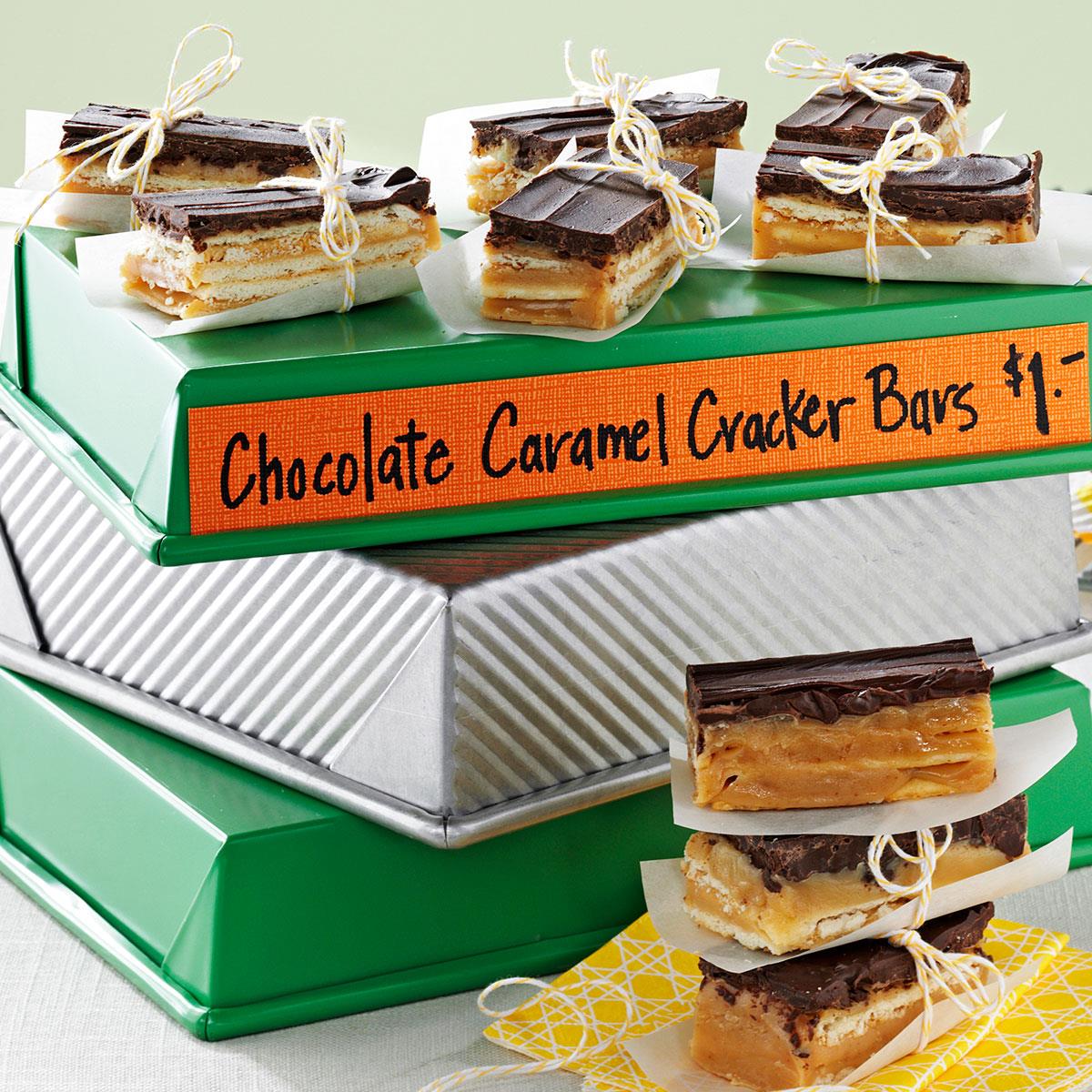 Chocolate Caramel Cracker Bars image
