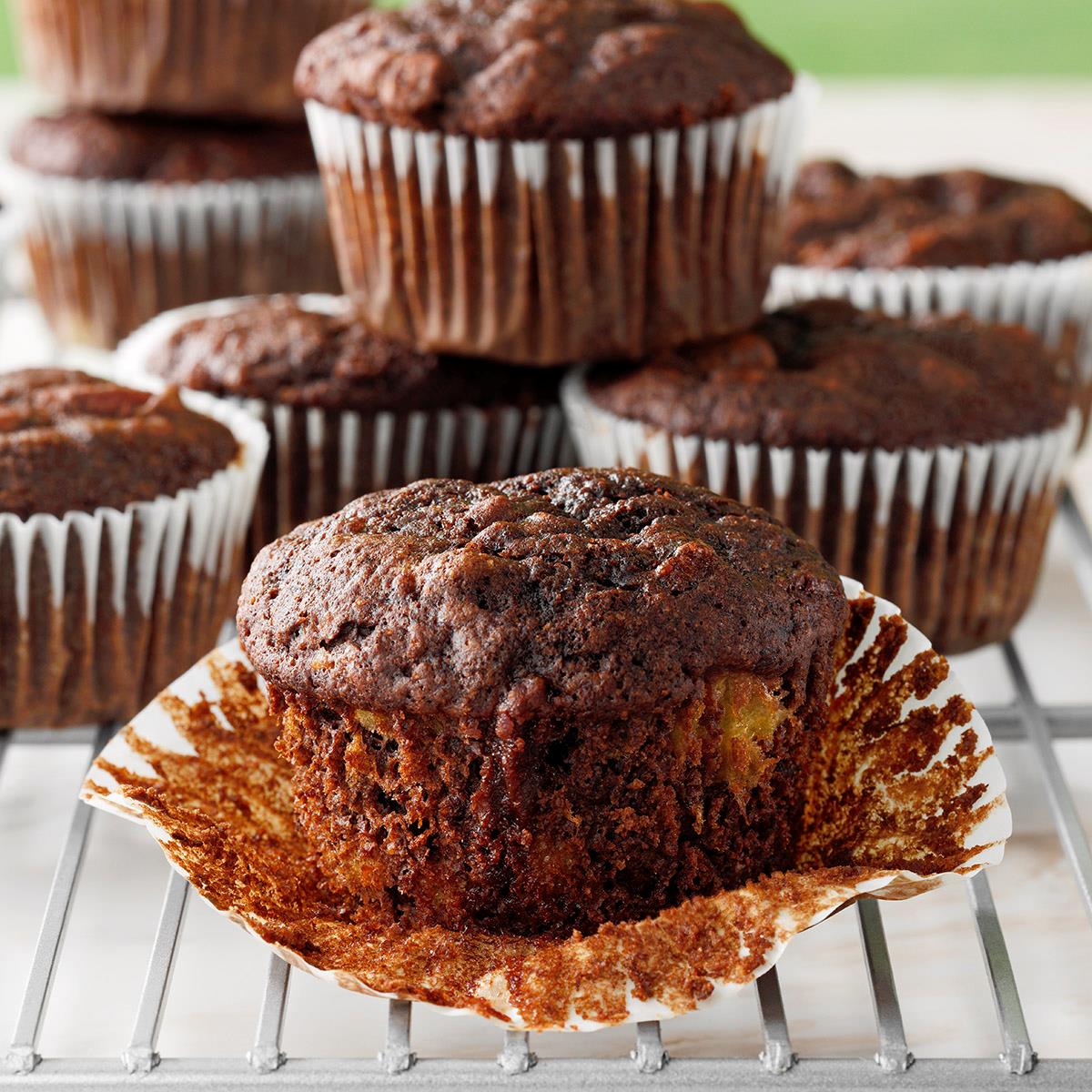 image of Chocolate Cherry Muffins recipe by Taste of Home