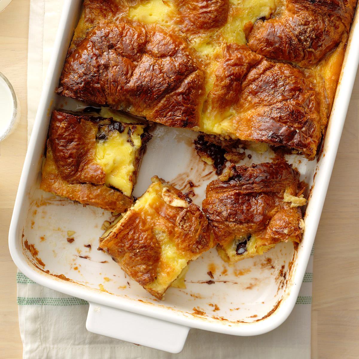 Chocolate Croissant Pudding Recipe How To Make It