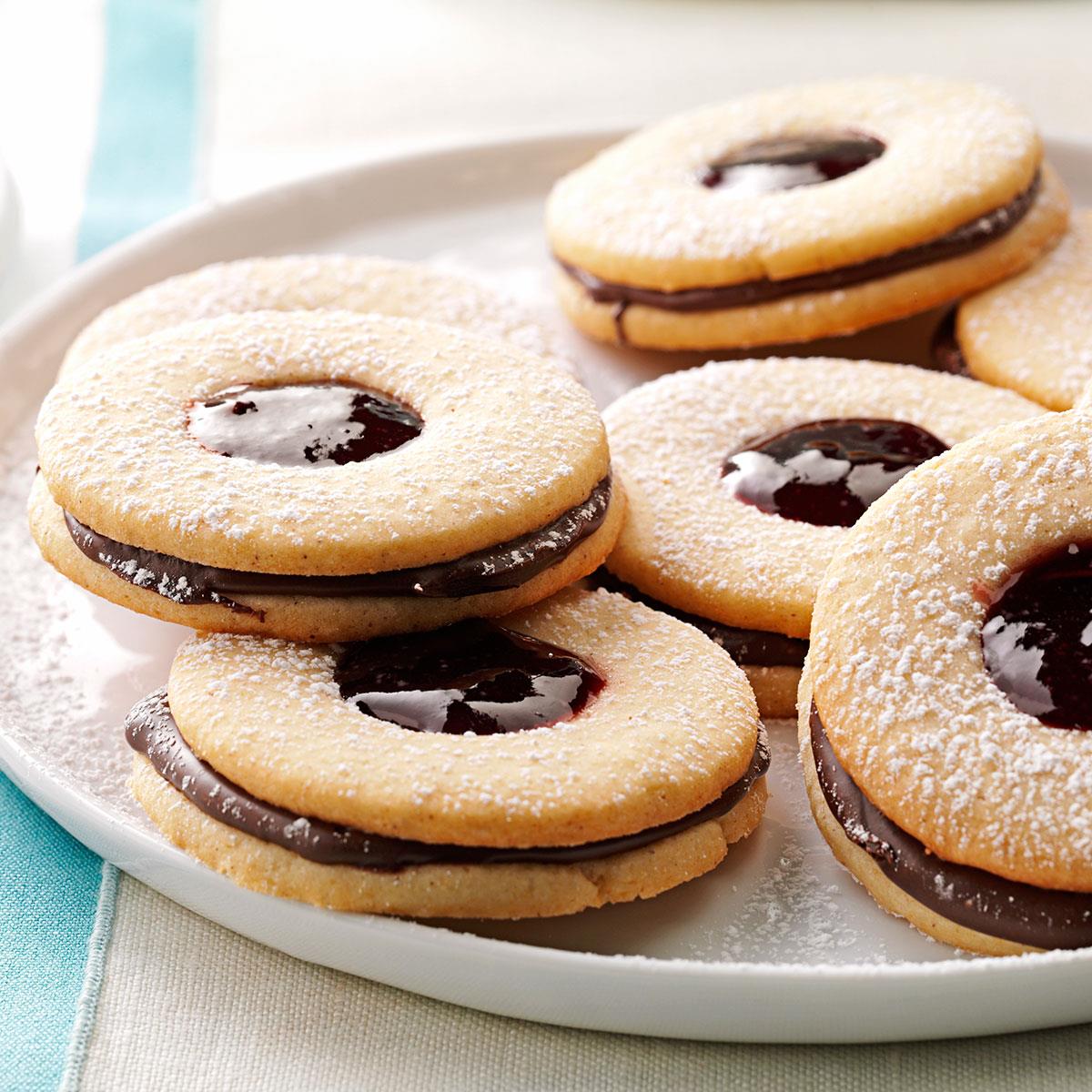 taste of home linzer cookies