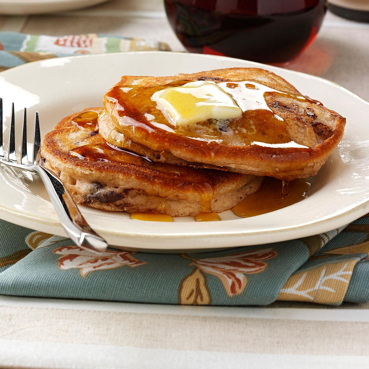 Chocolate Pancakes with Chocolate Chips image