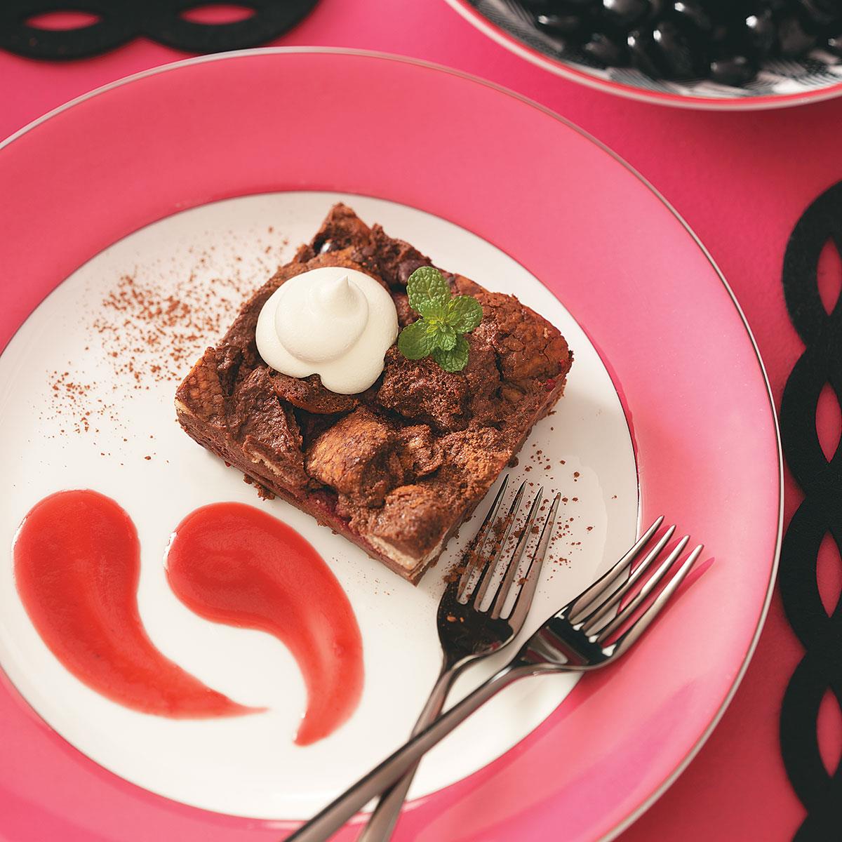 Chocolate-Raspberry Bread Pudding image