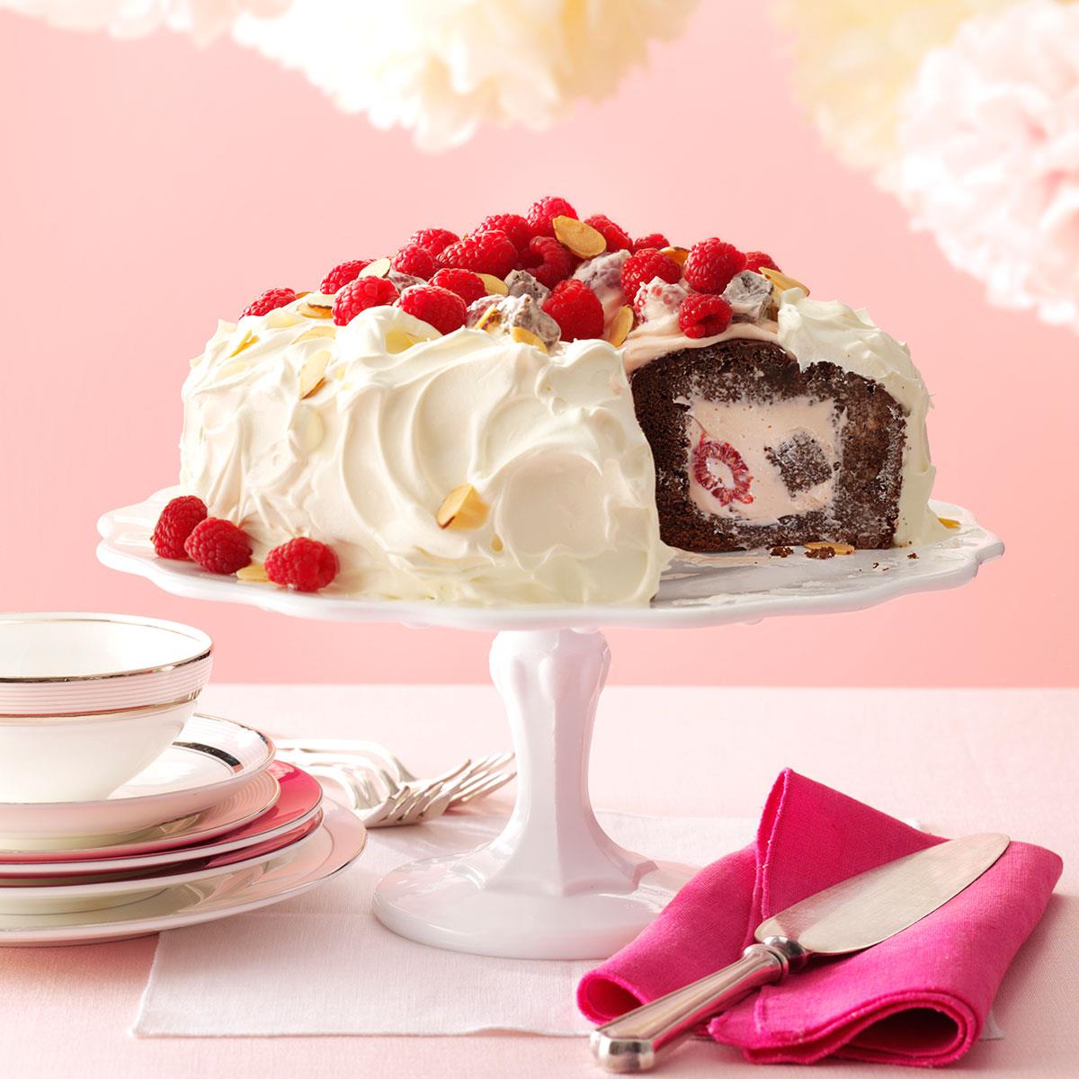 Chocolate Raspberry Tunnel Cake image