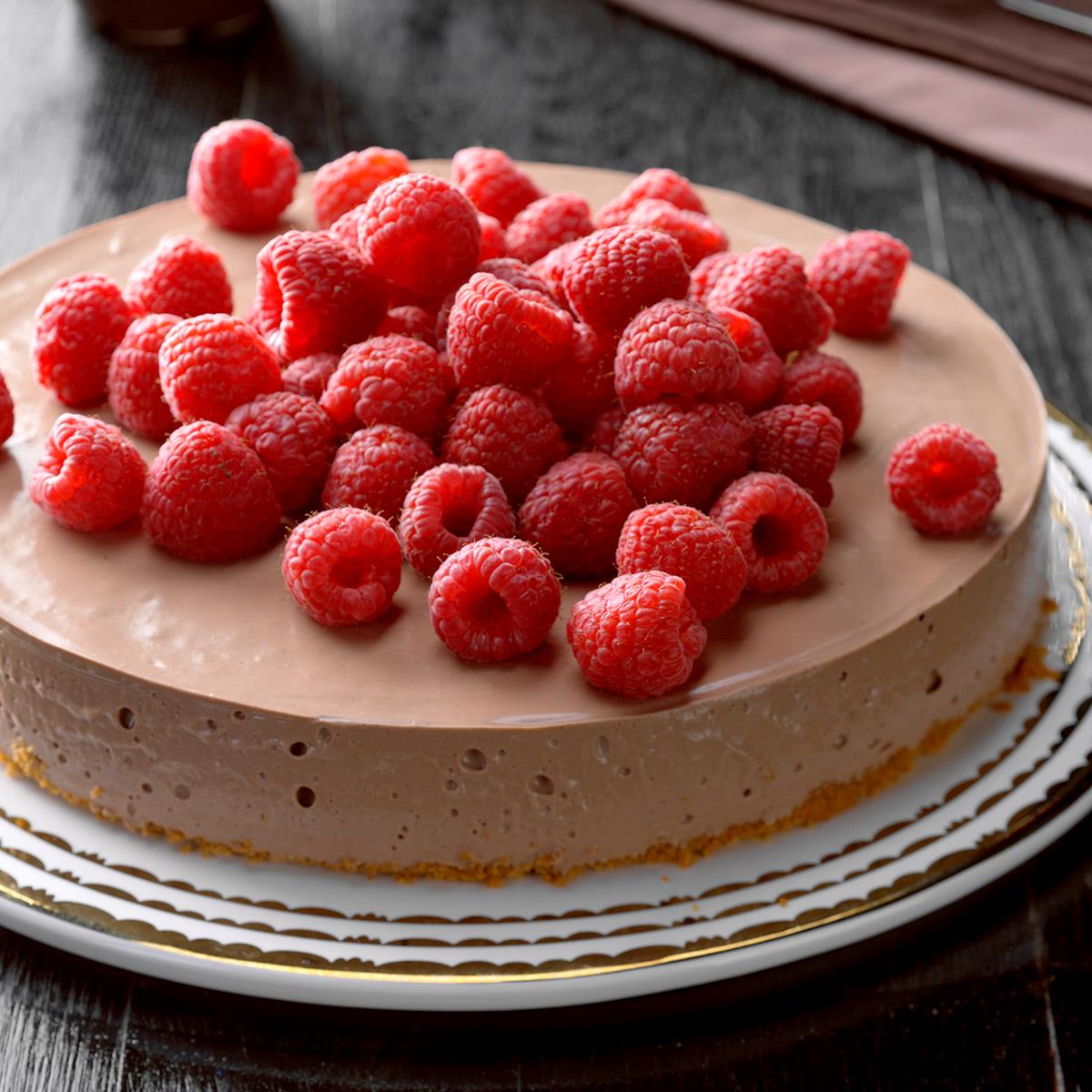 Chocolate and Raspberry Cheesecake-image
