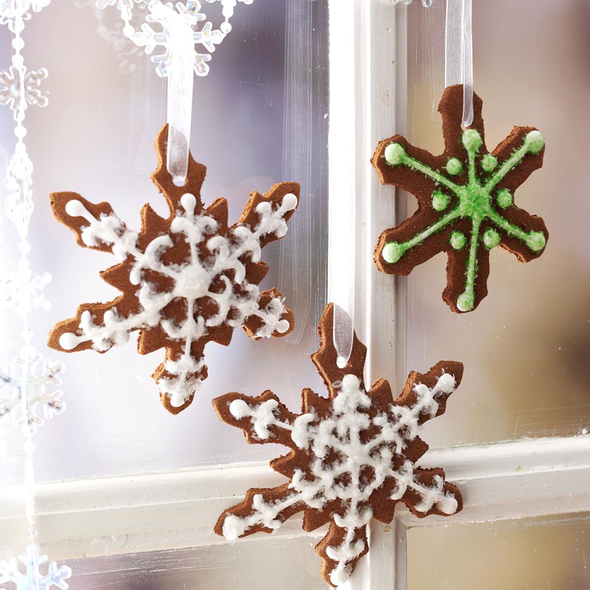 Cinnamon Snowflake Ornaments image