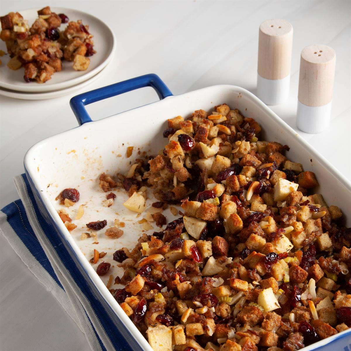 image of Cranberry Apple Stuffing recipe by Taste of Home