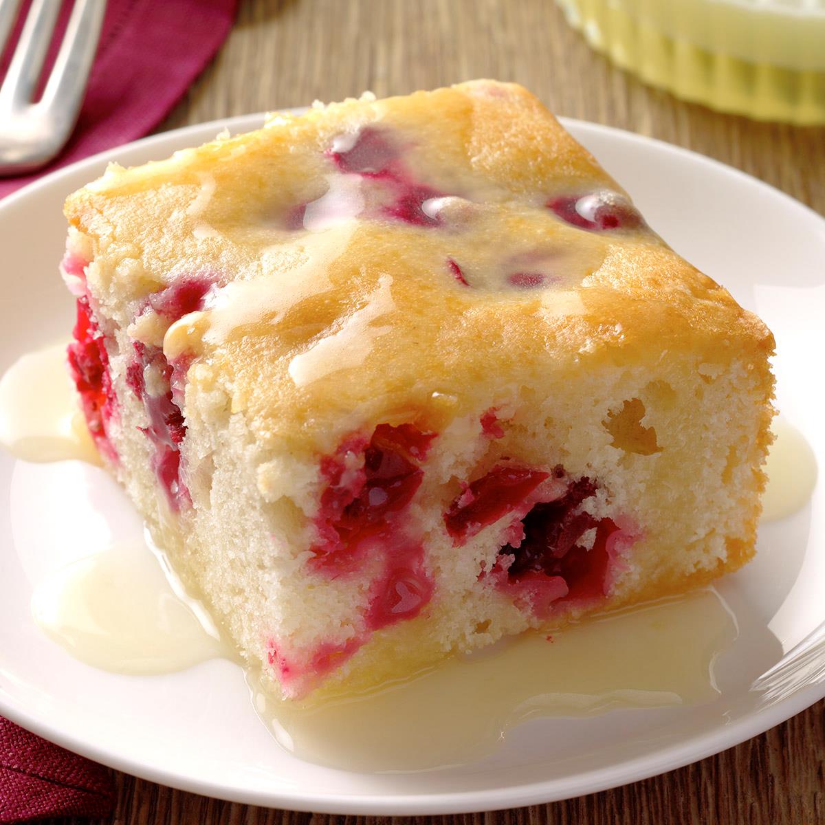 Cranberry Cake with Almond-Butter Sauce image