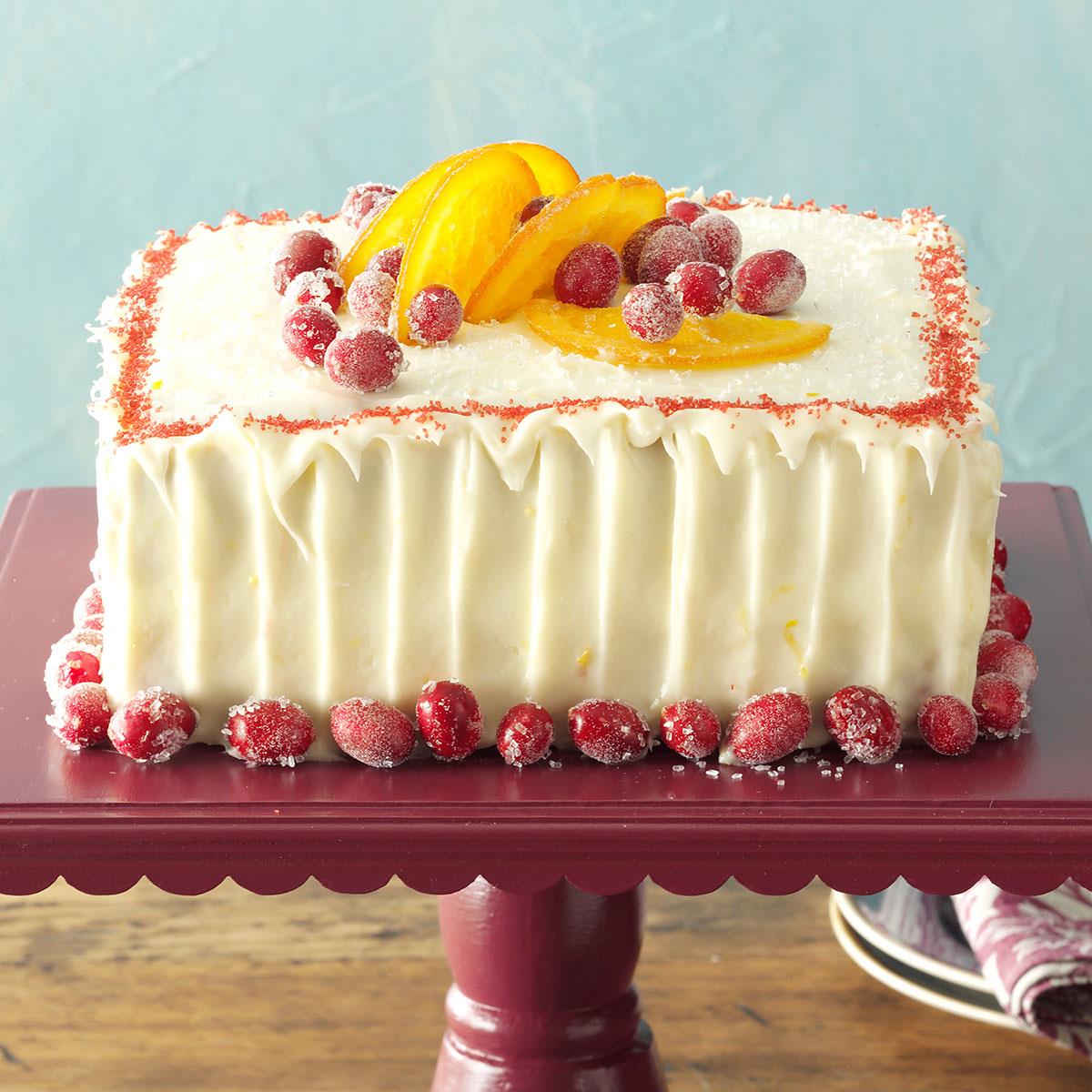 Cranberry Cake with Tangerine Frosting image