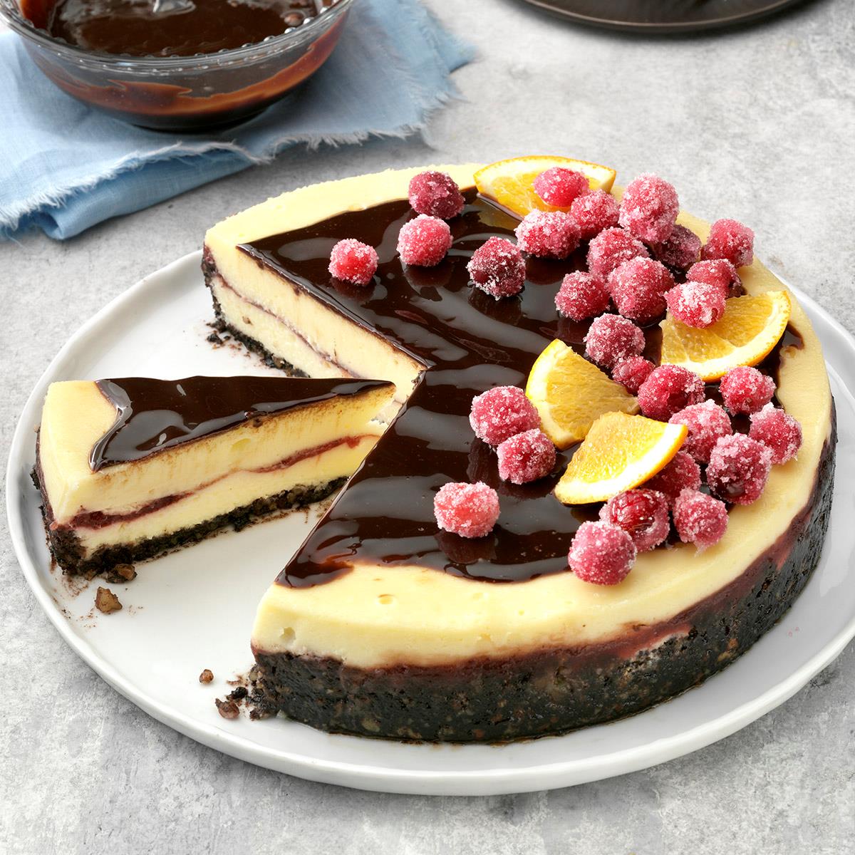 Cranberry Orange Cheesecake-image
