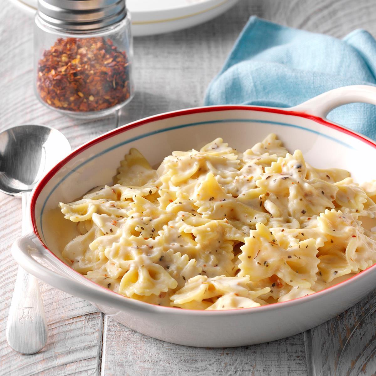 Creamy Bow Tie Pasta Recipe How To Make It Taste Of Home