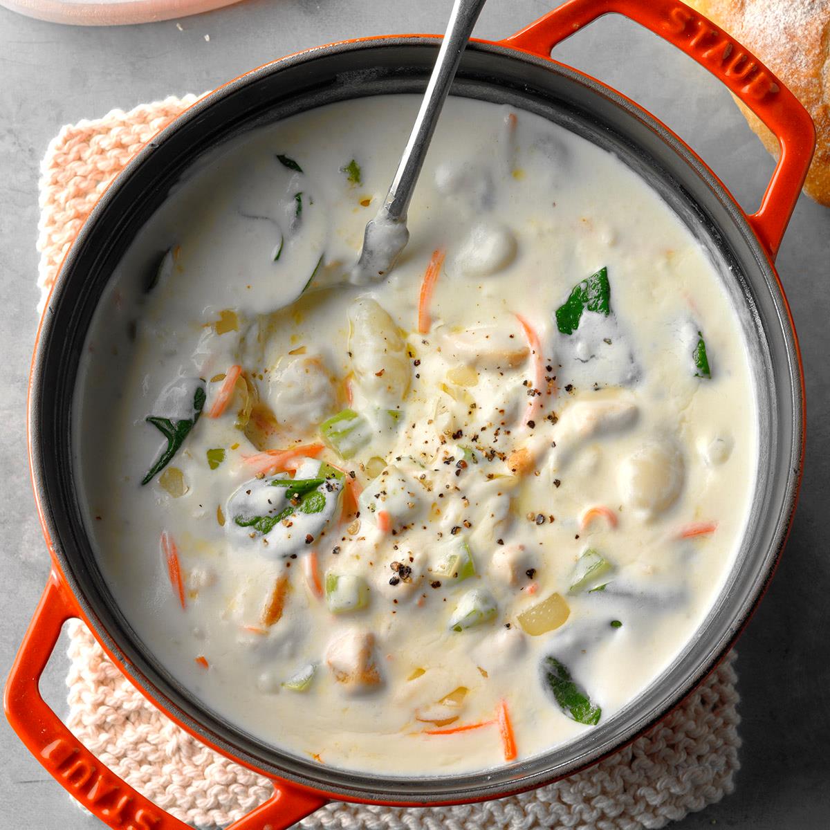 Creamy Chicken Gnocchi Soup Recipe Taste Of Home