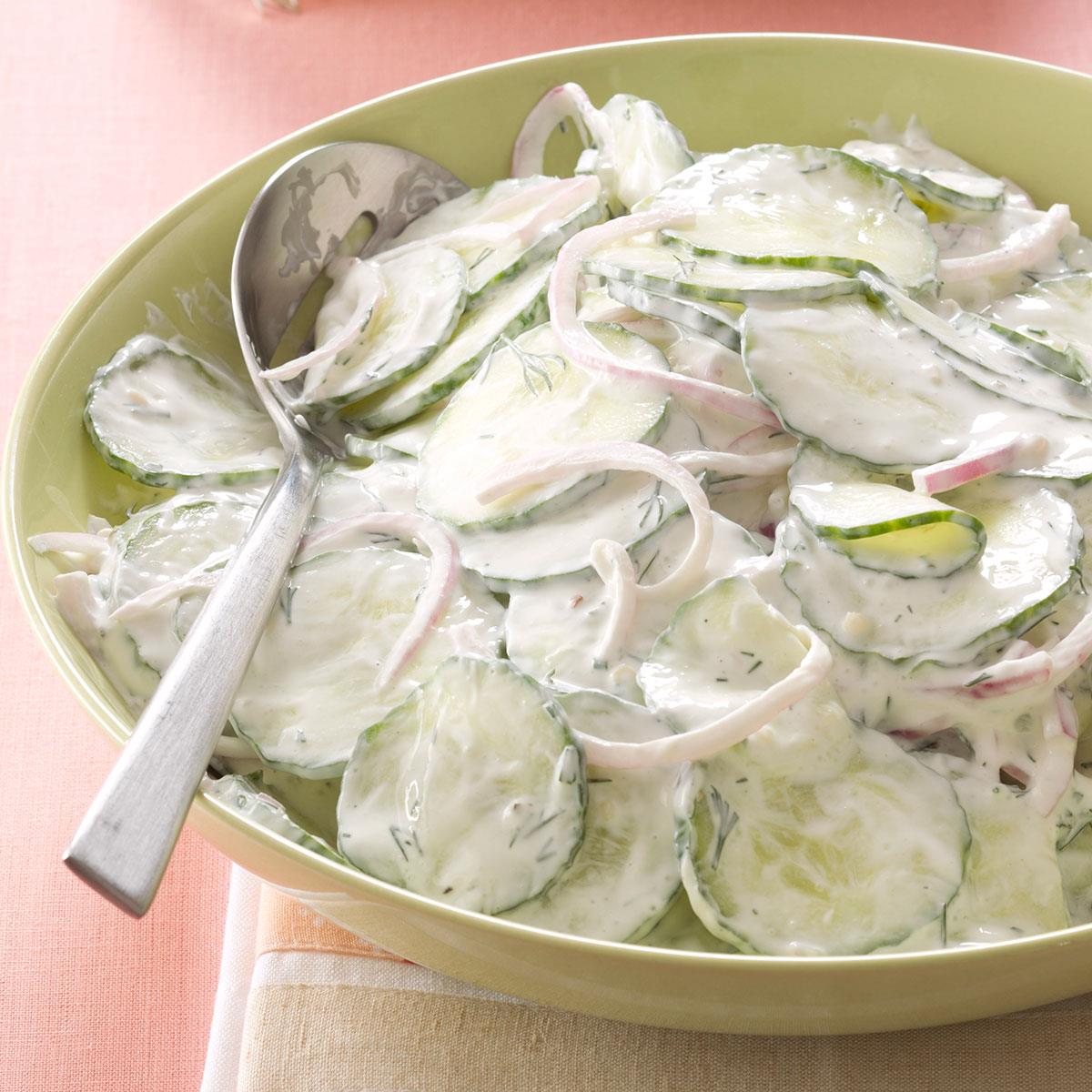 Creamy Dilled Cucumber Salad_image