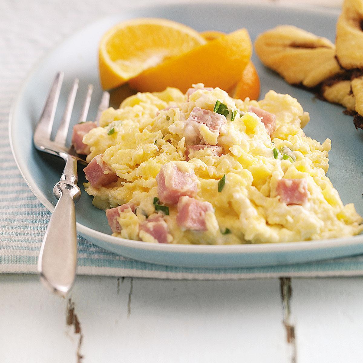 Ham and Cheese Eggs Recipe