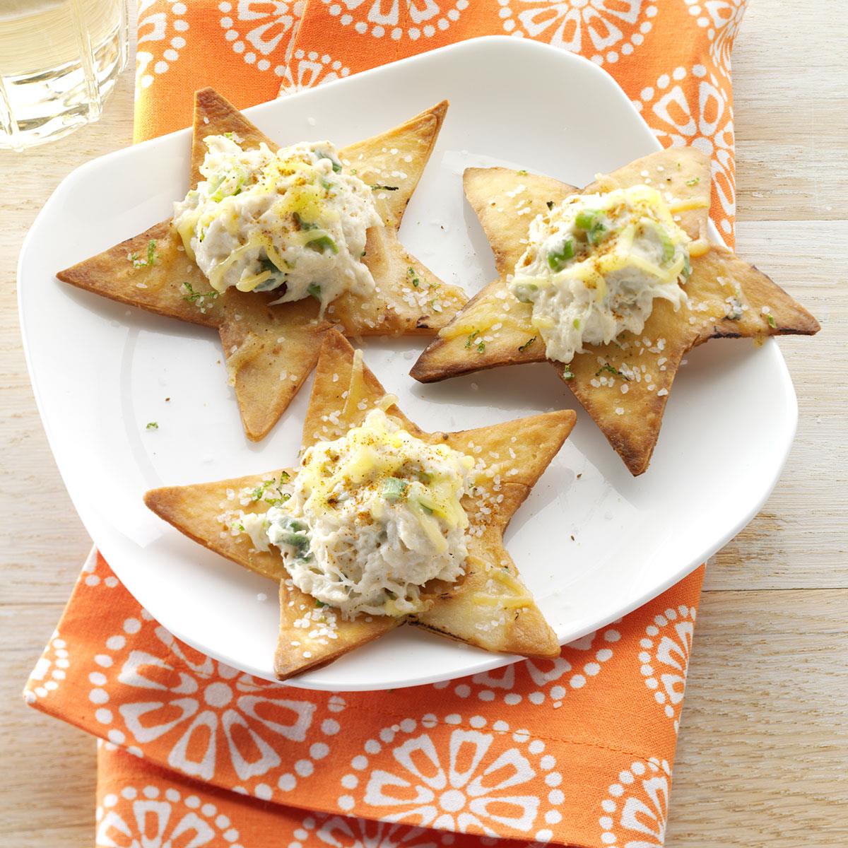 Crispy Lime Chips with Crab image