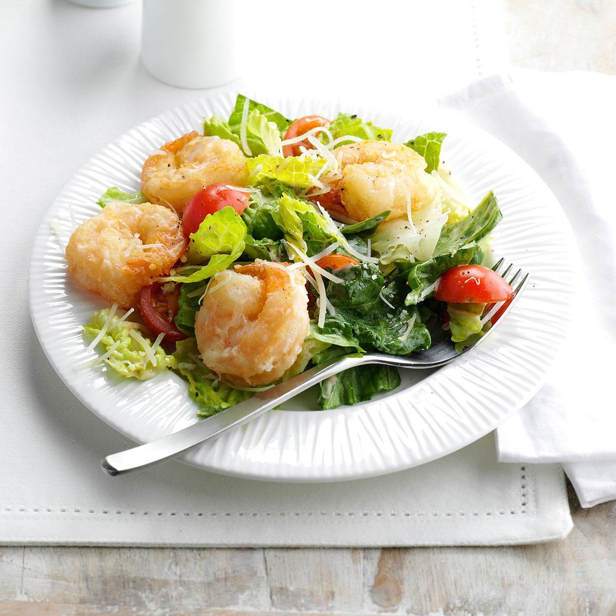 Air-Fryer Shrimp Caesar Salad image