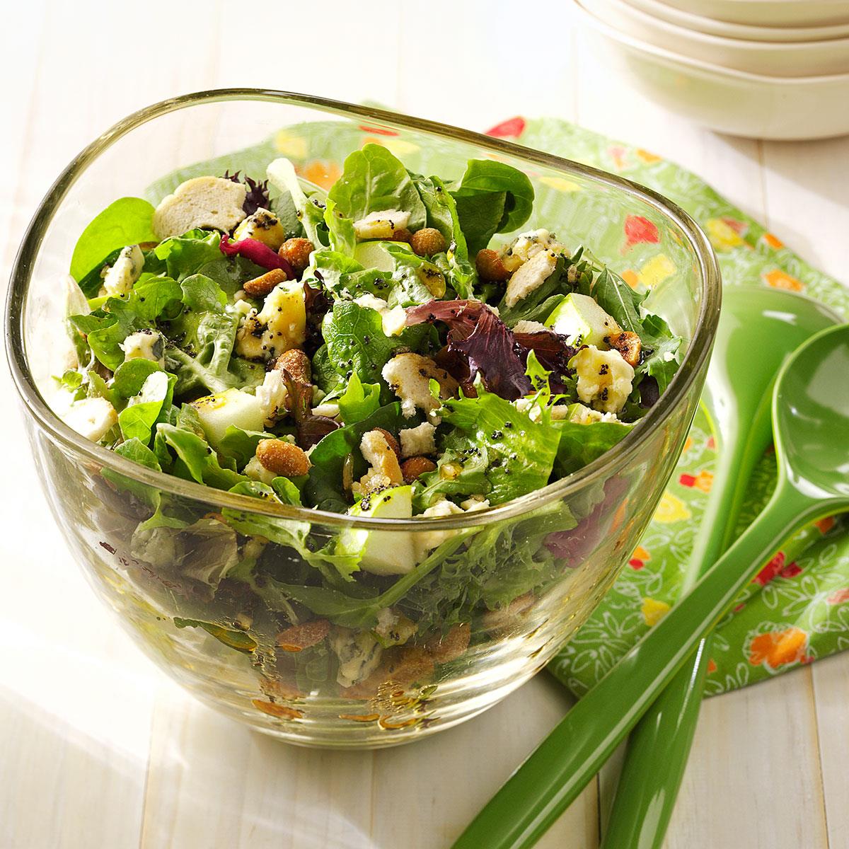Best Mixed Greens Salad With Apples And Maple Walnut Oil Dressing Recipes