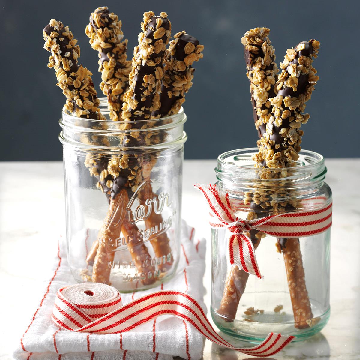 Crunchy Granola Pretzel Sticks image