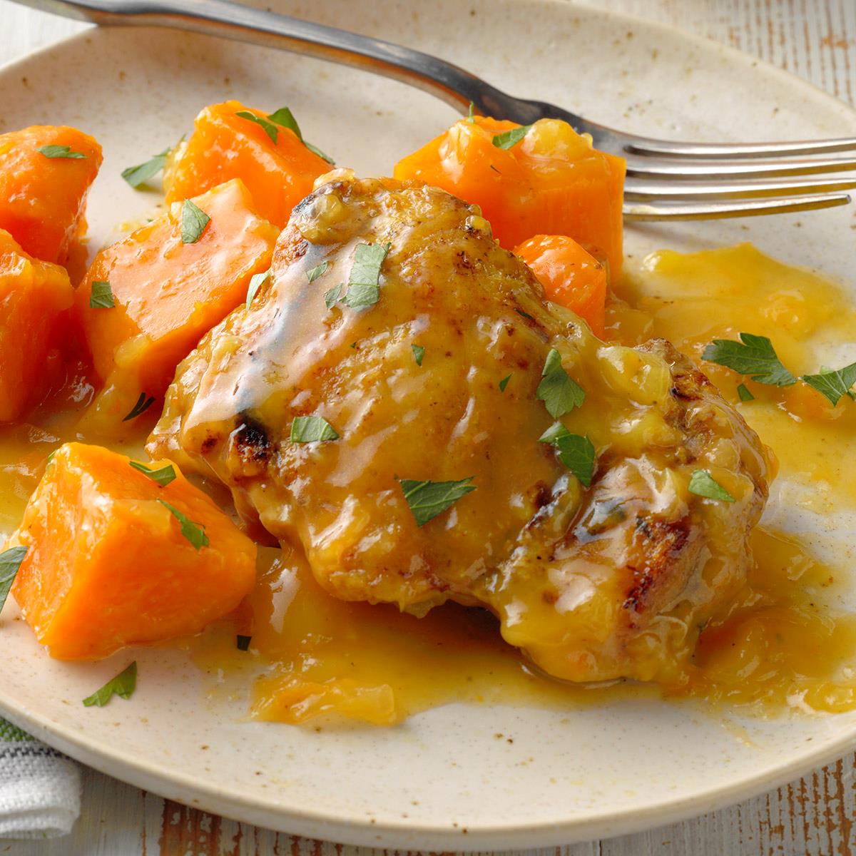 Curried Chicken And Sweet Potatoes Recipe How To Make It Taste Of Home