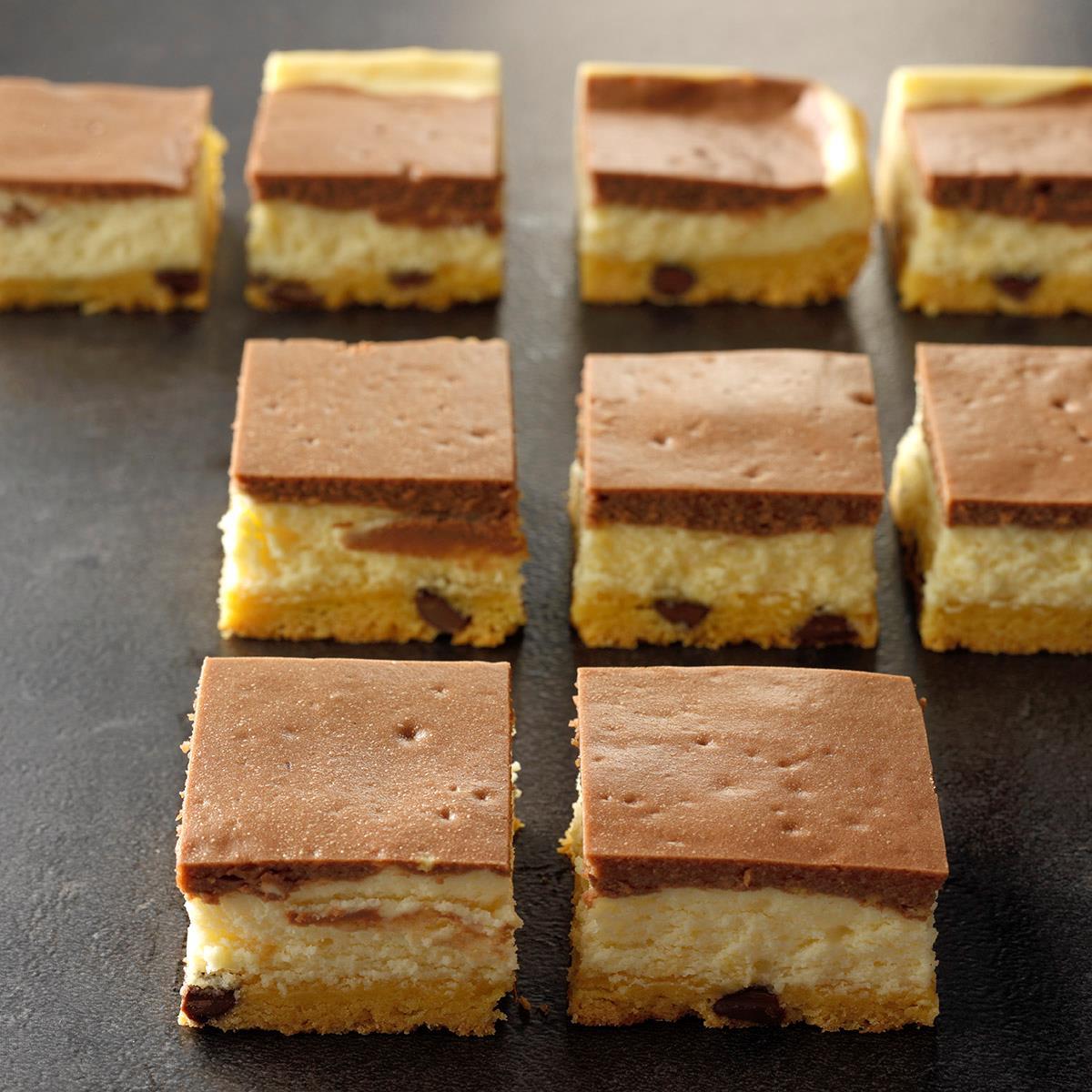 image of Double-Layer Cheesecake Bars recipe by Taste of Home