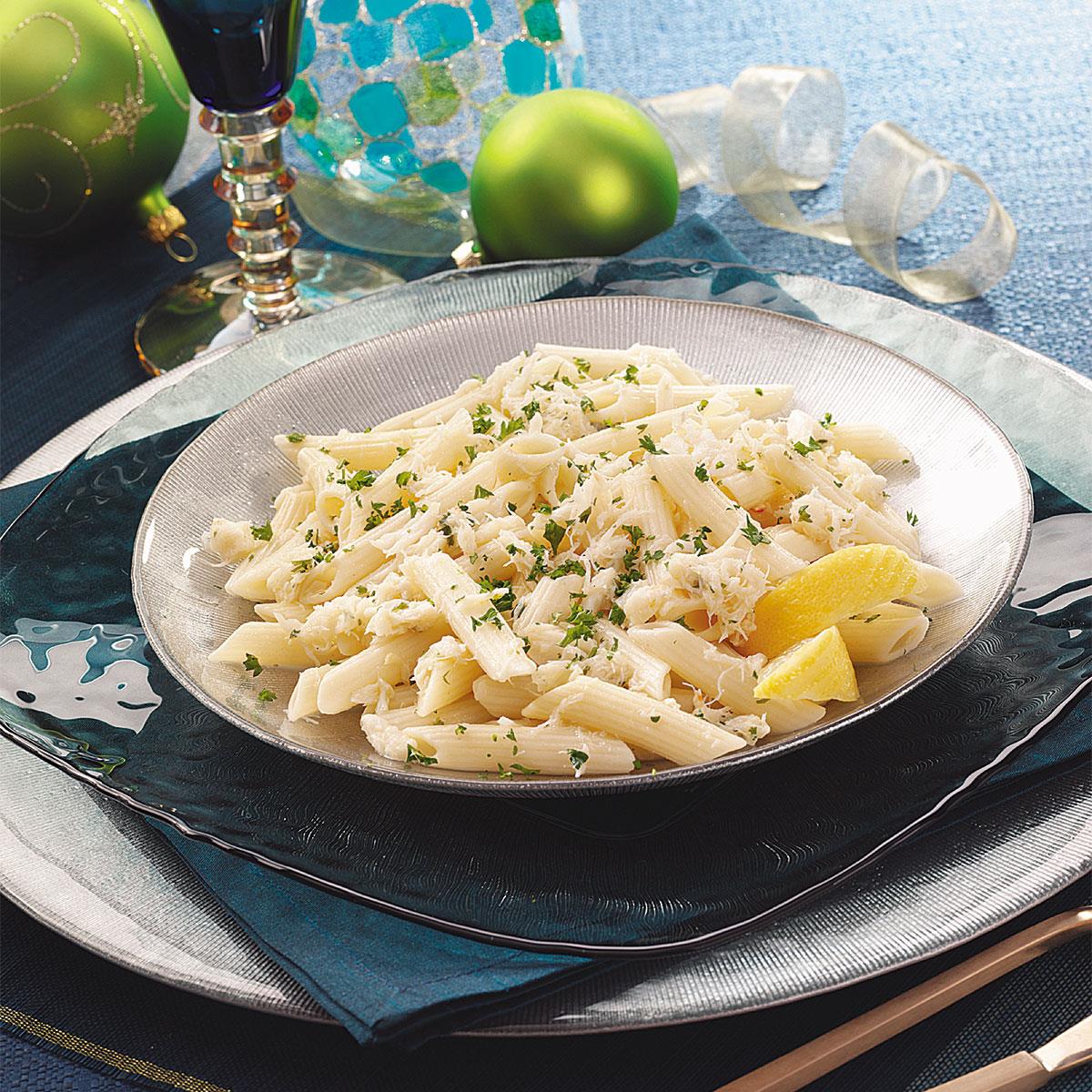 Lemon-Garlic Penne with Crab Recipe: How to Make It