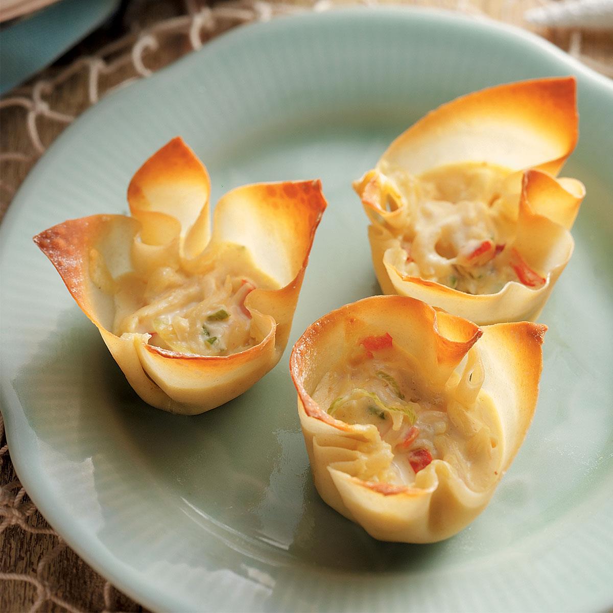 Crab Wonton Cups Recipe How To Make It Taste Of Home