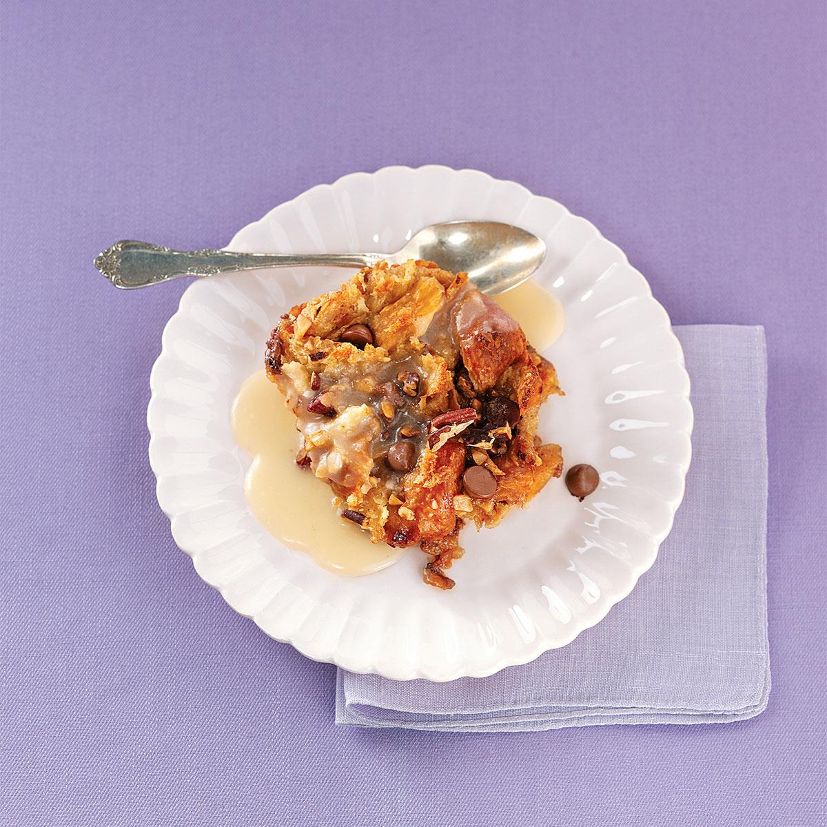Cinnamon-Toffee Croissant Bread Pudding image